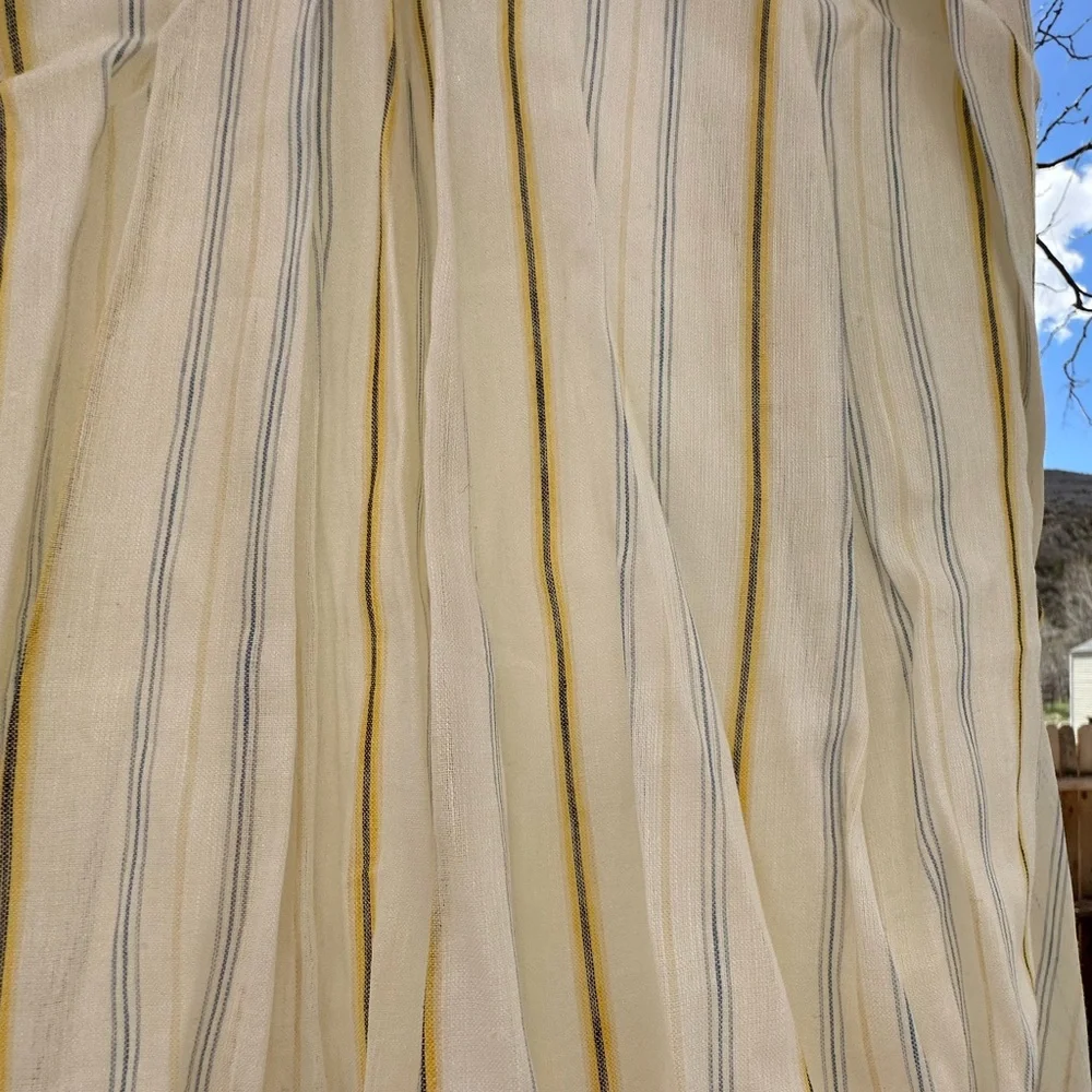 J Crew NWT Sylvan Halter Dress Backless Ruffle Linen Cotton Striped size 12